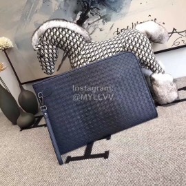 Bottega Veneta New Woven Leather Hand Bag For Men Blue