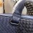 Bottega Veneta New Braided Leather Hand-Held Briefcase Crossbody Bag For Men Blue