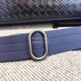 Bottega Veneta New Braided Leather Hand-Held Briefcase Crossbody Bag For Men Blue