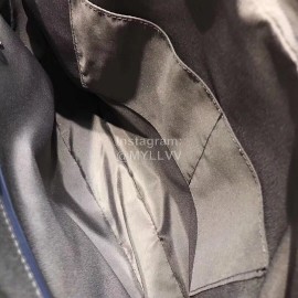 Bottega Veneta New Braided Leather Hand-Held Briefcase Crossbody Bag For Men Blue