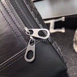 Bottega Veneta New Woven Cowhide Black Backpack For Men