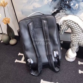 Bottega Veneta New Woven Cowhide Black Backpack For Men