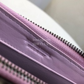 Bottega Veneta Butterfly Design Small Sheepskin Woven Long Zipper Wallet Pink 114076