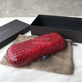 Bottega Veneta Fashionable Cowhide Knitting Party Bag Red