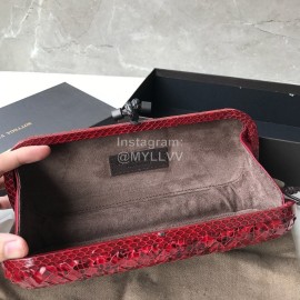Bottega Veneta Fashionable Cowhide Knitting Party Bag Red