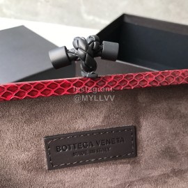 Bottega Veneta Fashionable Cowhide Knitting Party Bag Red
