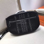 Bottega Veneta Fashionable Cowhide Chest Bag Waist Bag Black