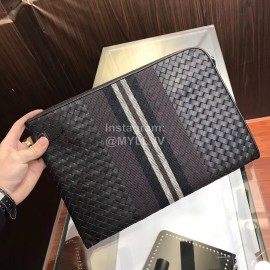 Bottega Veneta Fashion Woven Leather Handbag For Men Black