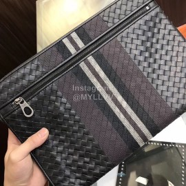 Bottega Veneta Fashion Woven Leather Handbag For Men Black