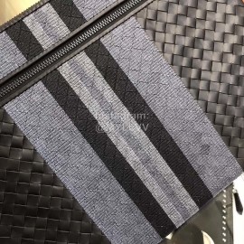 Bottega Veneta Fashion Black Woven Leather Handbag For Men