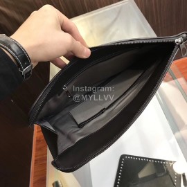 Bottega Veneta Fashion Black Woven Leather Handbag For Men