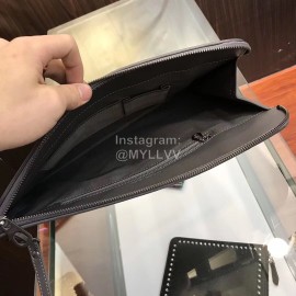 Bottega Veneta Fashion Woven Leather Handbag For Men Gray