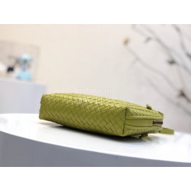 Bottega Veneta Fashionable Sheepskin Woven Messenger Bag Yellow