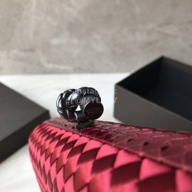 Bottega Veneta Fashion Long Braided Evening Bag For Women Red