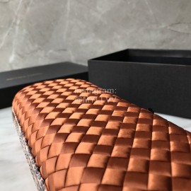 Bottega Veneta Fashion Long Braided Evening Bag For Women Coffee