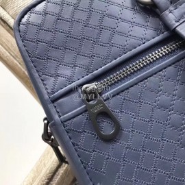 Bottega Veneta Fashion Leather Woven Briefcase For Men Blue