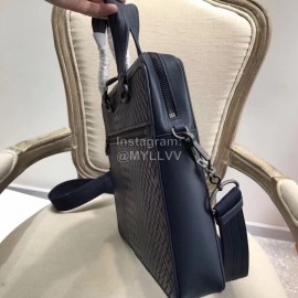 Bottega Veneta Fashion Leather Woven Briefcase For Men Blue