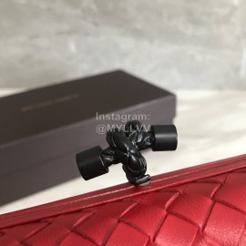 Bottega Veneta Fashionable Sheepskin Woven Hand Bag For Women Red