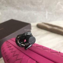 Bottega Veneta Fashionable Sheepskin Woven Hand Bag For Women Rose Red