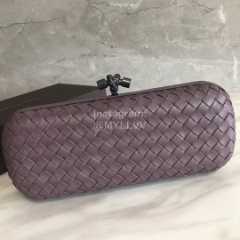 Bottega Veneta Fashionable Sheepskin Woven Hand Bag For Women Purple