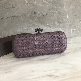 Bottega Veneta Fashionable Sheepskin Woven Hand Bag For Women Purple