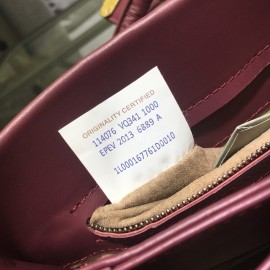 Bottega Veneta leather woven handbag messenger bag for women purple