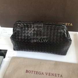 Bottega Veneta Fashion Black Leather Woven Soft Hand Bag