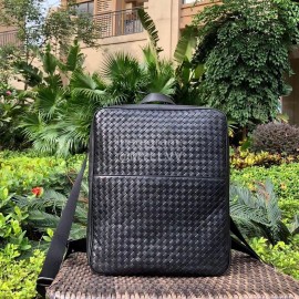 Bottega Veneta New Simple Woven Cowhide Backpack 407647