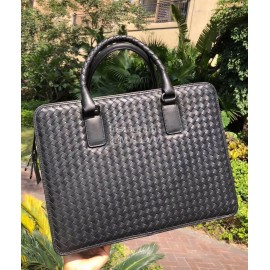 Bottega Veneta New Simple Woven Cowhide Briefcase Computer Bag 194669