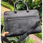 Bottega Veneta Simple Woven Cowhide Business Leisure Handbag For Men 248395