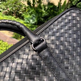 Bottega Veneta Simple Woven Cowhide Business Leisure Handbag For Men 194668