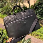 Bottega Veneta Simple Woven Cowhide Business Leisure Handbag For Men 407555