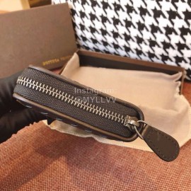 Bottega Veneta Fashion Color Matching Woven Cowhide Wallet Purple