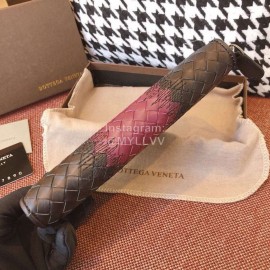 Bottega Veneta Fashion Color Matching Woven Cowhide Wallet Purple