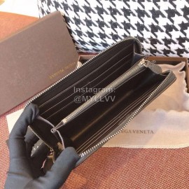 Bottega Veneta Fashion Color Matching Woven Cowhide Wallet Purple