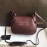Bottega Veneta Fashionable Lambskin Woven Messenger Bag For Women Wine Red