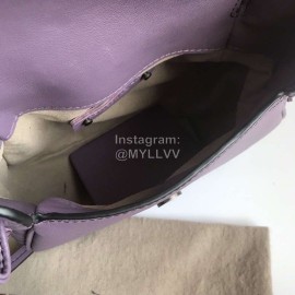 Bottega Veneta Fashionable Lambskin Woven Messenger Bag For Women Purple