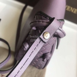 Bottega Veneta Fashionable Lambskin Woven Messenger Bag For Women Purple