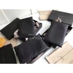 Bottega Veneta Simple Cowhide Woven Zipper Handbag For Men 301204