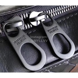 Bottega Veneta Simple Leather Woven Portable Briefcase 407555