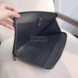 Bottega Veneta Simple Cowhide Woven Zipper Handbag For Men 493190