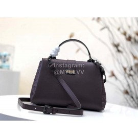 Bottega Veneta Fashion Napa Leather Woven Handbag Messenger Bag Purple