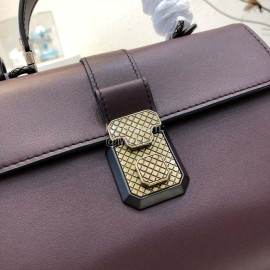 Bottega Veneta Fashion Napa Leather Woven Handbag Messenger Bag Purple
