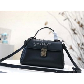 Bottega Veneta Fashion Napa Leather Woven Handbag Messenger Bag Black