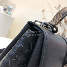 Bottega Veneta Fashion Napa Leather Woven Handbag Messenger Bag Black