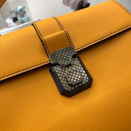 Bottega Veneta Fashion Napa Leather Woven Handbag Messenger Bag Yellow