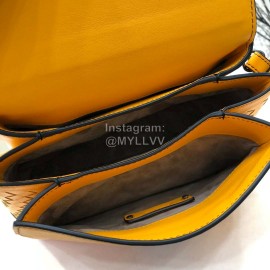 Bottega Veneta Fashion Napa Leather Woven Handbag Messenger Bag Yellow