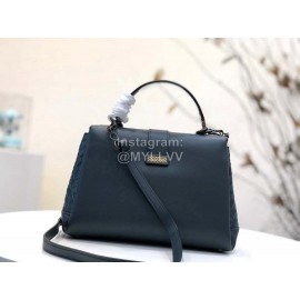 Bottega Veneta Fashion Napa Leather Woven Handbag Messenger Bag Blue