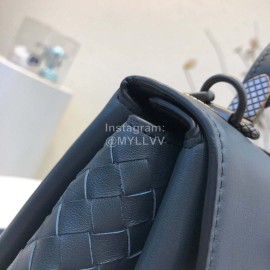 Bottega Veneta Fashion Napa Leather Woven Handbag Messenger Bag Blue