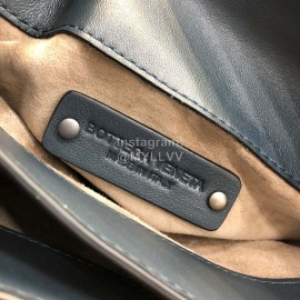 Bottega Veneta Fashion Napa Leather Woven Handbag Messenger Bag Blue